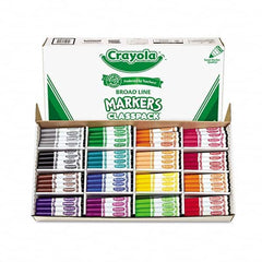 Crayola - Markers & Paintsticks Type: Marker Color: Black; Blue; Brown; Dolphin Gray; Flamingo Pink; Green; Iguana Green; Orange; Raspberry; Red; Royal Purple; Sandy Tan; Tiger Orange; Turquoise; Violet; Yellow - USA Tool & Supply