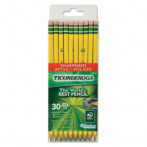 TICONDEROGA - Pens & Pencils Type: Pencil Color: Black - USA Tool & Supply