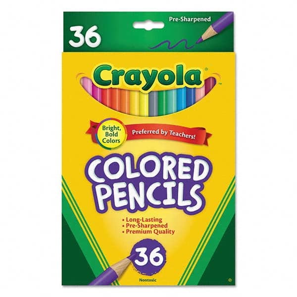 Crayola - Pens & Pencils Type: Colored Pencil Color: Assorted - USA Tool & Supply