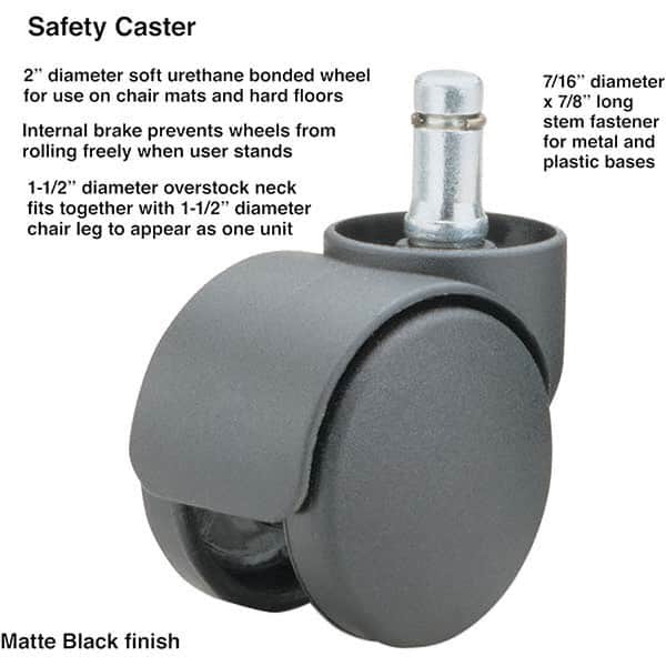 Master Caster - Cushions, Casters & Chair Accessories Type: Caster Set For Use With: Office and Home Furniture - USA Tool & Supply