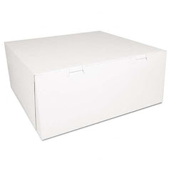 SCT - Bakery Boxes, White, Paperboard,14 x 14 x 6, 50/Carton - USA Tool & Supply