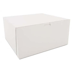 SCT - Tuck-Top Bakery Boxes, White, Paperboard, 12 x 12 x 6 - Exact Industrial Supply