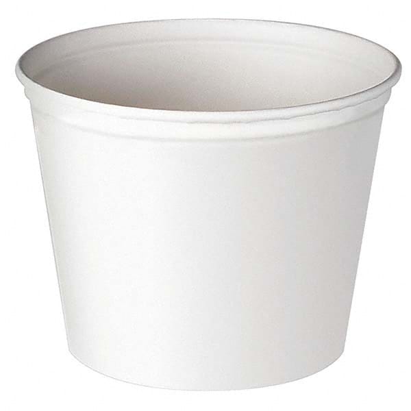 DART - Double Wrapped Paper Bucket, Unwaxed, White, 53 oz, 50/Pack - USA Tool & Supply