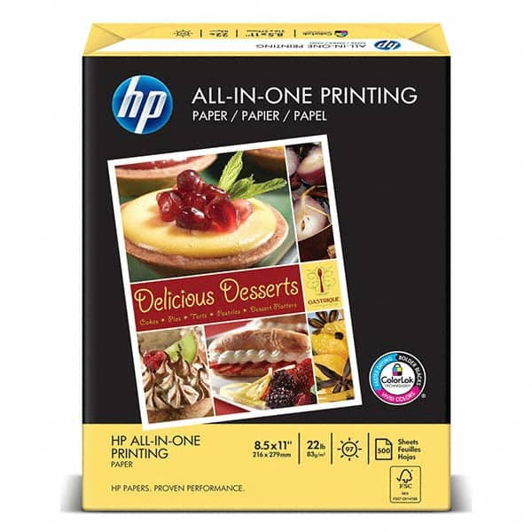 Hewlett-Packard - Office Machine Supplies & Accessories Office Machine/Equipment Accessory Type: Copy Paper For Use With: Laser Printers; Inkjet Printers - USA Tool & Supply