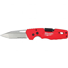 Milwaukee Tool - Pocket & Folding Knives Knife Type: Folding Knife Edge Type: Partially Serrated - USA Tool & Supply