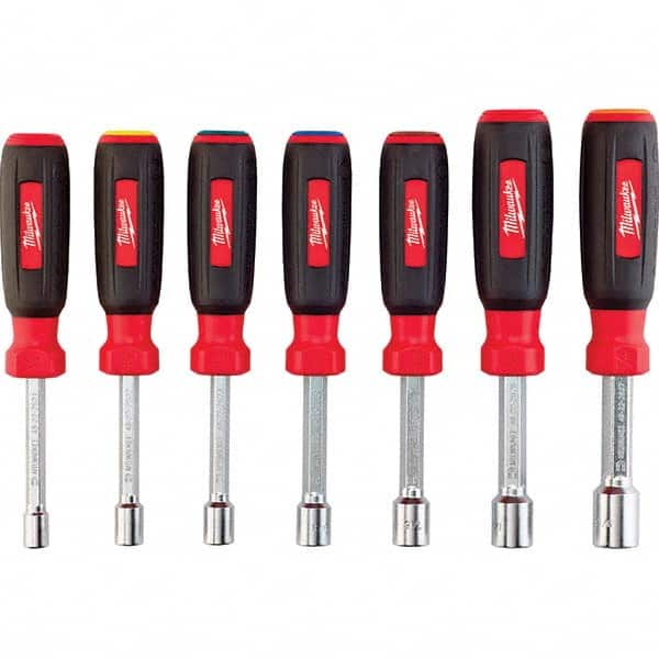 Milwaukee Tool - Nutdriver Sets Tool Type: Magnetic Tip Nutdriver Set System of Measurement: Inch - USA Tool & Supply