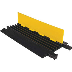 Checkers - On Floor Cable Covers Cover Material: Polyurethane Number of Channels: 4 - USA Tool & Supply