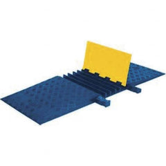 Checkers - On Floor Cable Covers Cover Material: Polyurethane Number of Channels: 5 - USA Tool & Supply