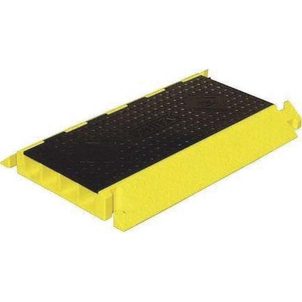 Checkers - On Floor Cable Covers Cover Material: Polyurethane Number of Channels: 4 - USA Tool & Supply