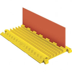 Checkers - On Floor Cable Covers Cover Material: Polyurethane Number of Channels: 5 - USA Tool & Supply