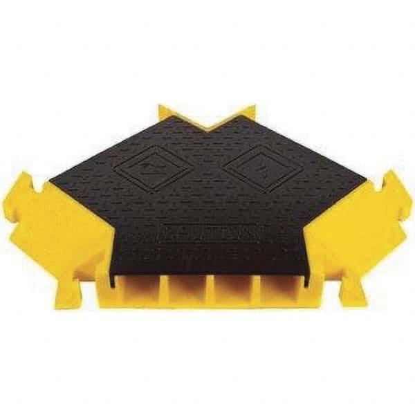 Checkers - On Floor Cable Covers Cover Material: Polyurethane Number of Channels: 4 - USA Tool & Supply