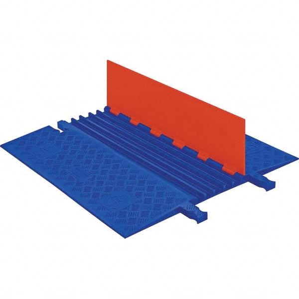 Checkers - On Floor Cable Covers Cover Material: Polyurethane Number of Channels: 5 - USA Tool & Supply