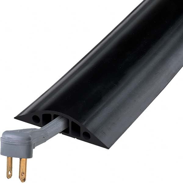 Checkers - On Floor Cable Covers Cover Material: Rubber Number of Channels: 5 - USA Tool & Supply