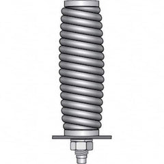 Checkers - Flag Pole Accessories Type: Hexagon Base Material: Steel w/Bright Zinc Finish - USA Tool & Supply