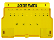 Padllock Wall Station - 15-1/2 x 22 x 1-3/4''-Unfilled; Base & Cover - USA Tool & Supply