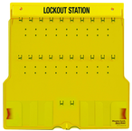 Padllock Wall Station - 22 x 22 x 1-3/4''-Unfilled; Base & Cover - USA Tool & Supply