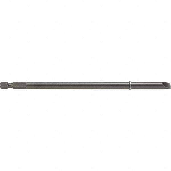 Apex - Power & Impact Screwdriver Bits & Holders; Bit Type: Slotted ; Hex Size (Inch): 1/4 ; Specialty Point Size: 5F-6R ; Overall Length Range: 5" and Longer ; Drive Size: 1/4 ; Overall Length (Inch): 6-23/32 - Exact Industrial Supply