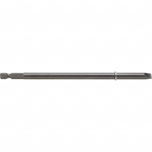 Apex - Power & Impact Screwdriver Bits & Holders; Bit Type: Slotted ; Hex Size (Inch): 1/4 ; Specialty Point Size: 6F-8R ; Overall Length Range: 5" and Longer ; Drive Size: 1/4 ; Overall Length (Inch): 6-1/2 - Exact Industrial Supply