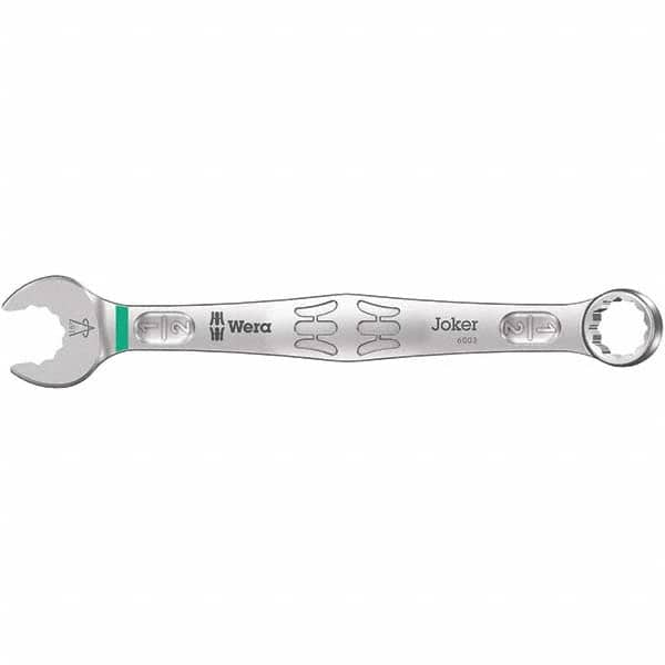 Wera - Combination Wrenches; Type: Combination Wrench ; Tool Type: NonRatcheting ; Size (Inch): 1/2 ; Number of Points: 12 ; Finish/Coating: Satin ; Material: Alloy Steel - Exact Industrial Supply