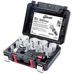 Disston - Hole Saw Kits Minimum Saw Diameter (Inch): 3/4 Maximum Saw Diameter (Inch): 2-1/2 - USA Tool & Supply