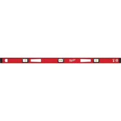 Milwaukee Tool - Box Beam, I-Beam & Torpedo Levels Level Type: I-Beam Number of Vials: 3 - USA Tool & Supply