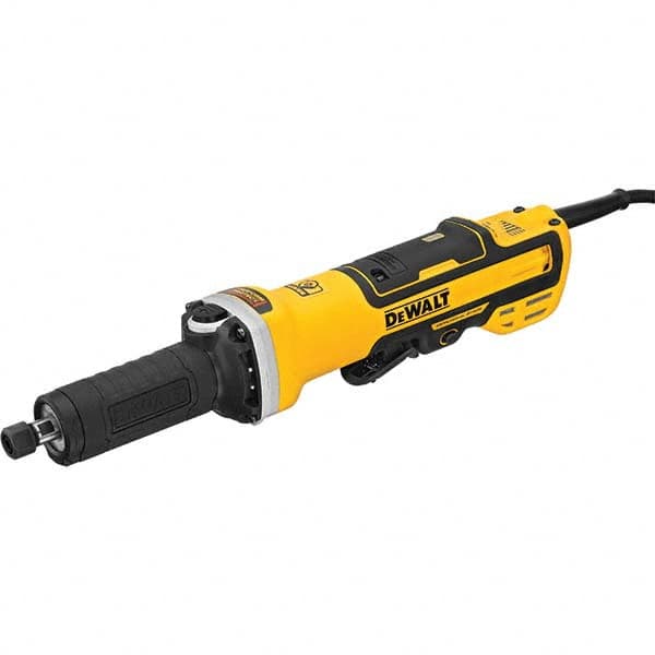 DeWALT - 1/4" Collet, 7,500-25,000 RPM, Inline, Electric Die Grinder - USA Tool & Supply