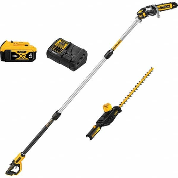 DeWALT - Edgers, Trimmers & Cutters Type: Hedge Trimmer; Pole Saw Kit Power Type: Battery - USA Tool & Supply