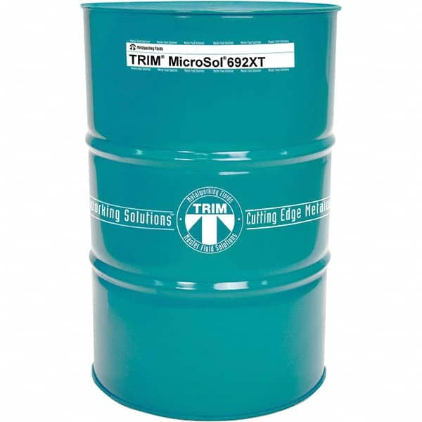 Master Fluid Solutions - TRIM MicroSol 692XT 54 Gal Drum Cutting, Drilling, Sawing, Grinding, Tapping & Turning Fluid - USA Tool & Supply