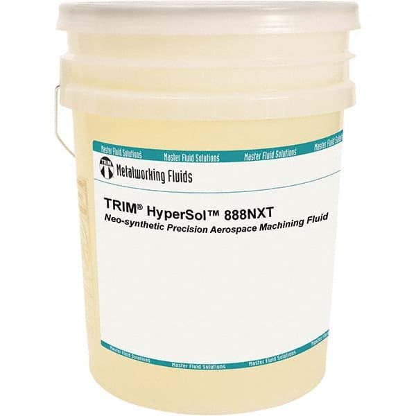 Master Fluid Solutions - TRIM HyperSol 888NXT 5 Gal Pail Cutting, Drilling, Sawing, Grinding, Tapping & Turning Fluid - USA Tool & Supply