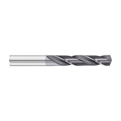 #41 Dia. × 0.096″ Shank × 1″ Flute Length × 2″ OAL, 7xD, 135°, TiAlN, 2xD Flute, External Coolant, Round Solid Carbide Drill