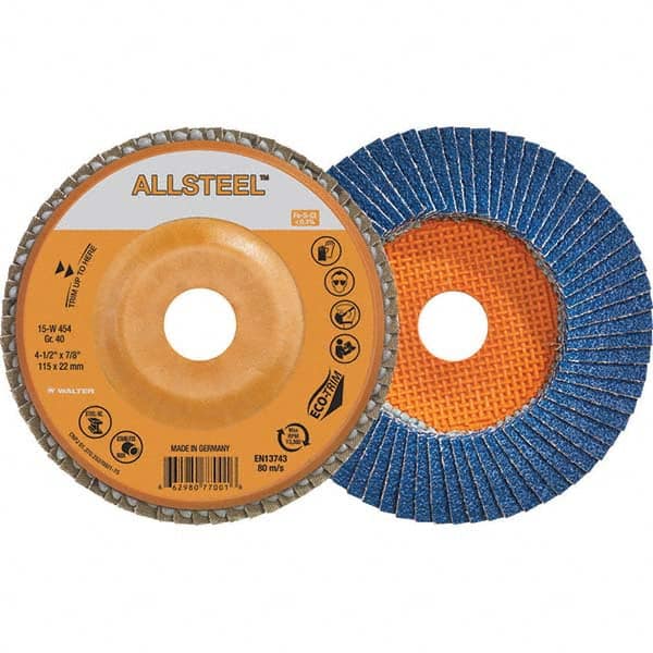 WALTER Surface Technologies - Flap Discs Abrasive Type: Coated Flap Disc Type: Type 27 - USA Tool & Supply