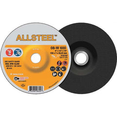 WALTER Surface Technologies - Depressed-Center Wheels Wheel Diameter (Inch): 6 Wheel Thickness (Inch): 1/4 - USA Tool & Supply