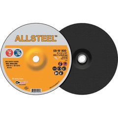 WALTER Surface Technologies - Depressed-Center Wheels Wheel Diameter (Inch): 9 Wheel Thickness (Inch): 1/4 - USA Tool & Supply