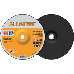 WALTER Surface Technologies - Depressed-Center Wheels Wheel Diameter (Inch): 9 Wheel Thickness (Inch): 1/8 - USA Tool & Supply