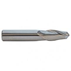 5/16 TuffCut GP Standard Length 2 Fl Ball Nose TiN Coated Center Cutting End Mill - USA Tool & Supply