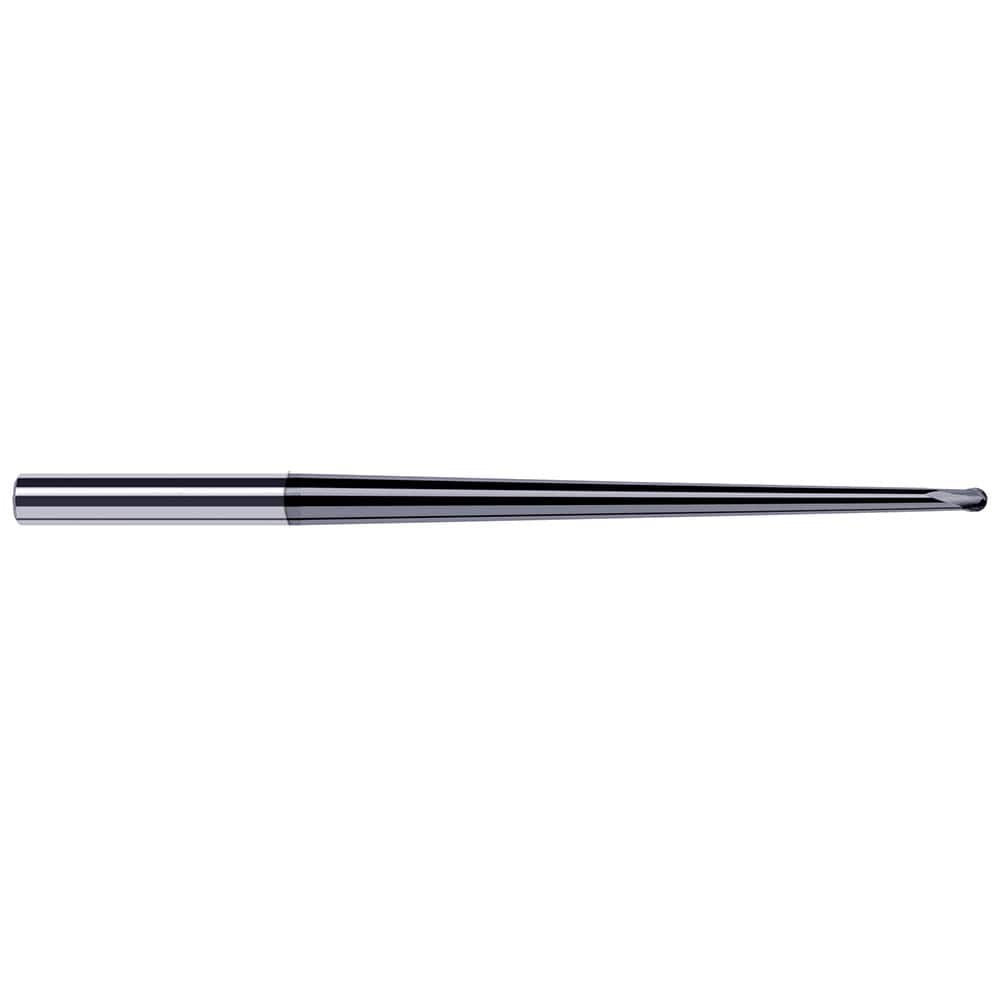 Harvey Tool - Ball End Mills; Mill Diameter (Inch): 1/16 ; Mill Diameter (Decimal Inch): 0.0620 ; Number of Flutes: 2 ; Length of Cut (Decimal Inch): 0.0500 ; Material: Solid Carbide ; Overall Length (Inch): 2 - Exact Industrial Supply