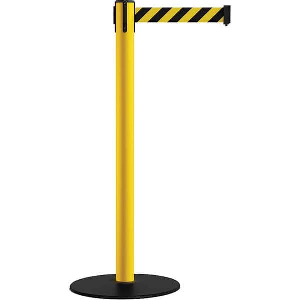 Trafford Industrial - Barrier Posts Type: Stanchion Post Color/Finish: Yellow - USA Tool & Supply