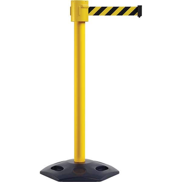 Trafford Industrial - Barrier Posts Type: Stanchion Post Color/Finish: Yellow - USA Tool & Supply