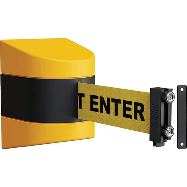 Barrier Parts & Accessories; Type: Belt Barrier; Barrier Type: Wall-Mount Retractable Belt Barrier; Color: Black; Height (Inch): 5.5 in; Height (Decimal Inch): 5.5 in; 5.500000; Length (Inch): 360; Width (Inch): 4-1/2; Overall Height: 5.5 in; Type: Wall-M