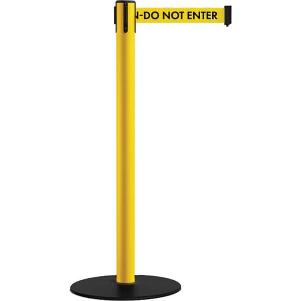 Trafford Industrial - Barrier Posts Type: Stanchion Post Color/Finish: Yellow - USA Tool & Supply