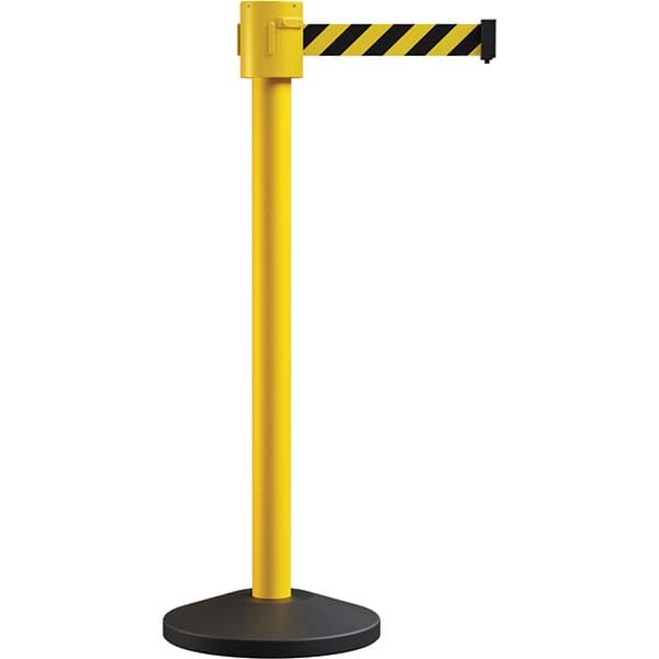 Trafford Industrial - Barrier Posts Type: Stanchion Post Color/Finish: Yellow - USA Tool & Supply