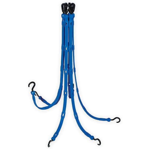 The Perfect Bungee - Stretch Tie Downs Type: FlexWeb Tie Down End Type: Molded in Hook & Safety Clasp; Molded Nylon Hook End; Overmolded Nylon Hook End - USA Tool & Supply