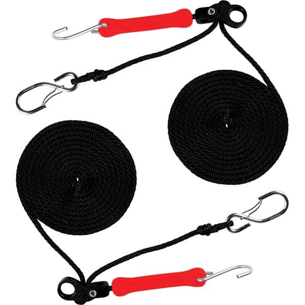 The Perfect Bungee - Stretch Tie Downs Type: Rope Lock Tie Down End Type: S Hook; Galvanized Gated Hook - USA Tool & Supply