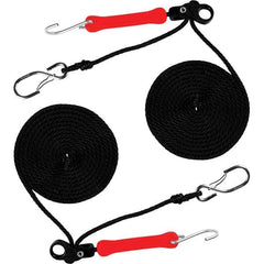 The Perfect Bungee - Stretch Tie Downs Type: Rope Lock Tie Down End Type: S Hook; Galvanized Gated Hook - USA Tool & Supply