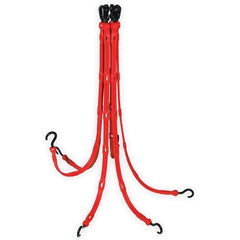 The Perfect Bungee - Stretch Tie Downs Type: FlexWeb Tie Down End Type: Molded in Hook & Safety Clasp; Molded Nylon Hook End; Overmolded Nylon Hook End - USA Tool & Supply