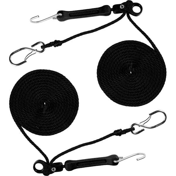 The Perfect Bungee - Stretch Tie Downs Type: Rope Lock Tie Down End Type: S Hook; Galvanized Gated Hook - USA Tool & Supply