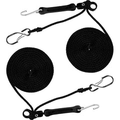 The Perfect Bungee - Stretch Tie Downs Type: Rope Lock Tie Down End Type: S Hook; Galvanized Gated Hook - USA Tool & Supply