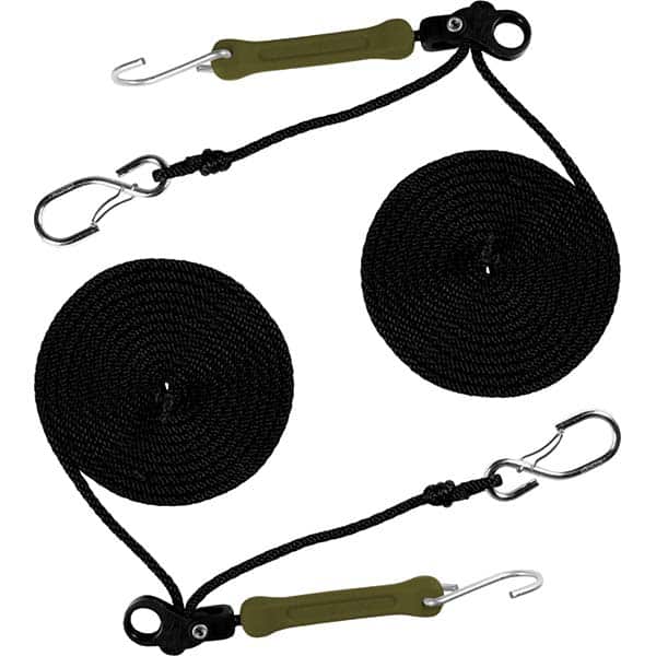 The Perfect Bungee - Stretch Tie Downs Type: Rope Lock Tie Down End Type: S Hook; Galvanized Gated Hook - USA Tool & Supply