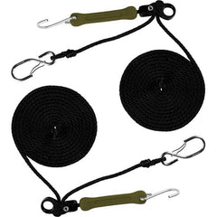 The Perfect Bungee - Stretch Tie Downs Type: Rope Lock Tie Down End Type: S Hook; Galvanized Gated Hook - USA Tool & Supply