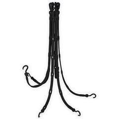 The Perfect Bungee - Stretch Tie Downs Type: FlexWeb Tie Down End Type: Molded in Hook & Safety Clasp; Molded Nylon Hook End; Overmolded Nylon Hook End - USA Tool & Supply